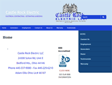 Tablet Screenshot of castlerockelectric.com